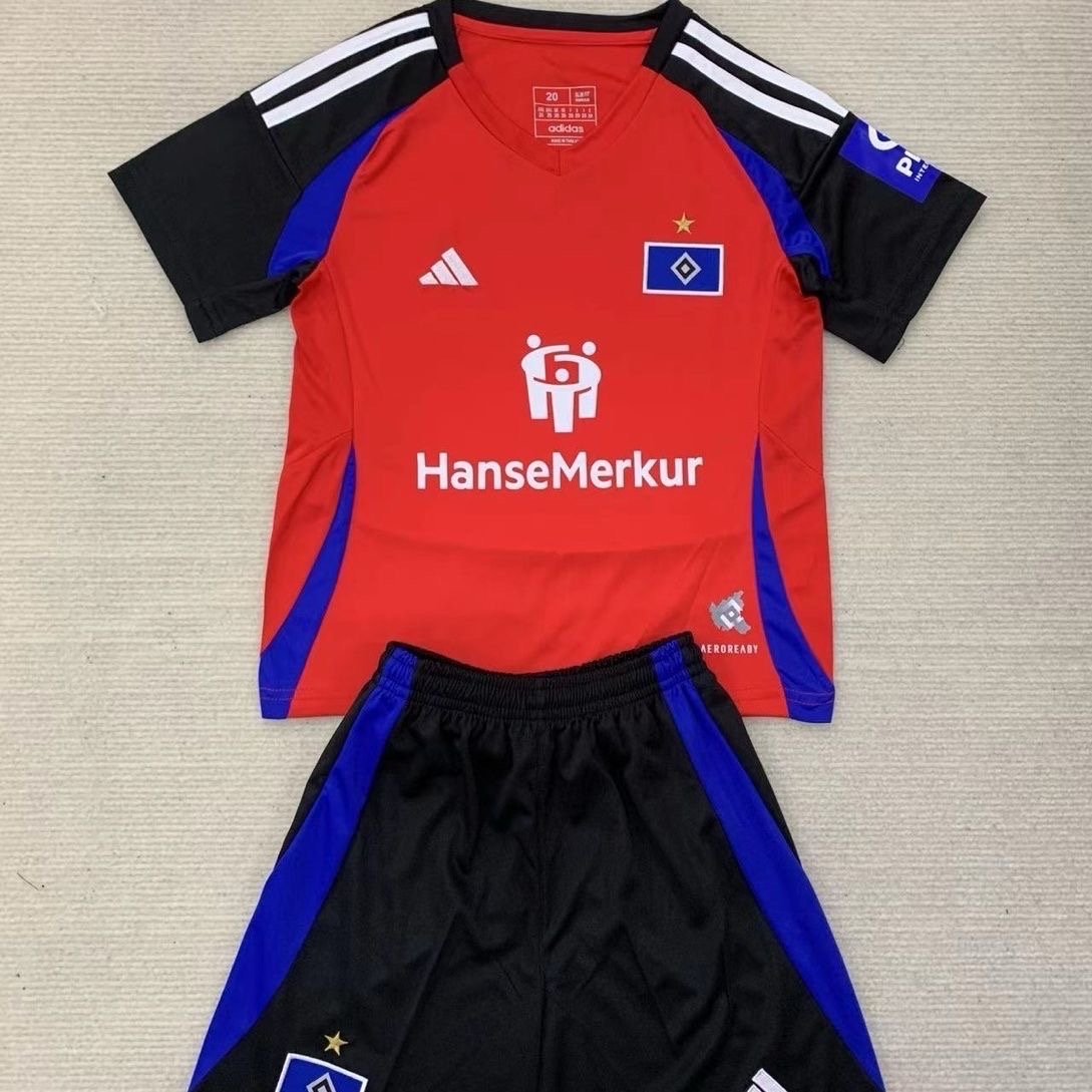 2024/2025 Hamburger sv Third AwayFootball Shirt Kids Size 1:1 Thai Quality