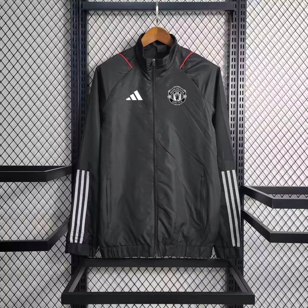 2023/2024 Manchester United Windbreaker Black Football Shirt