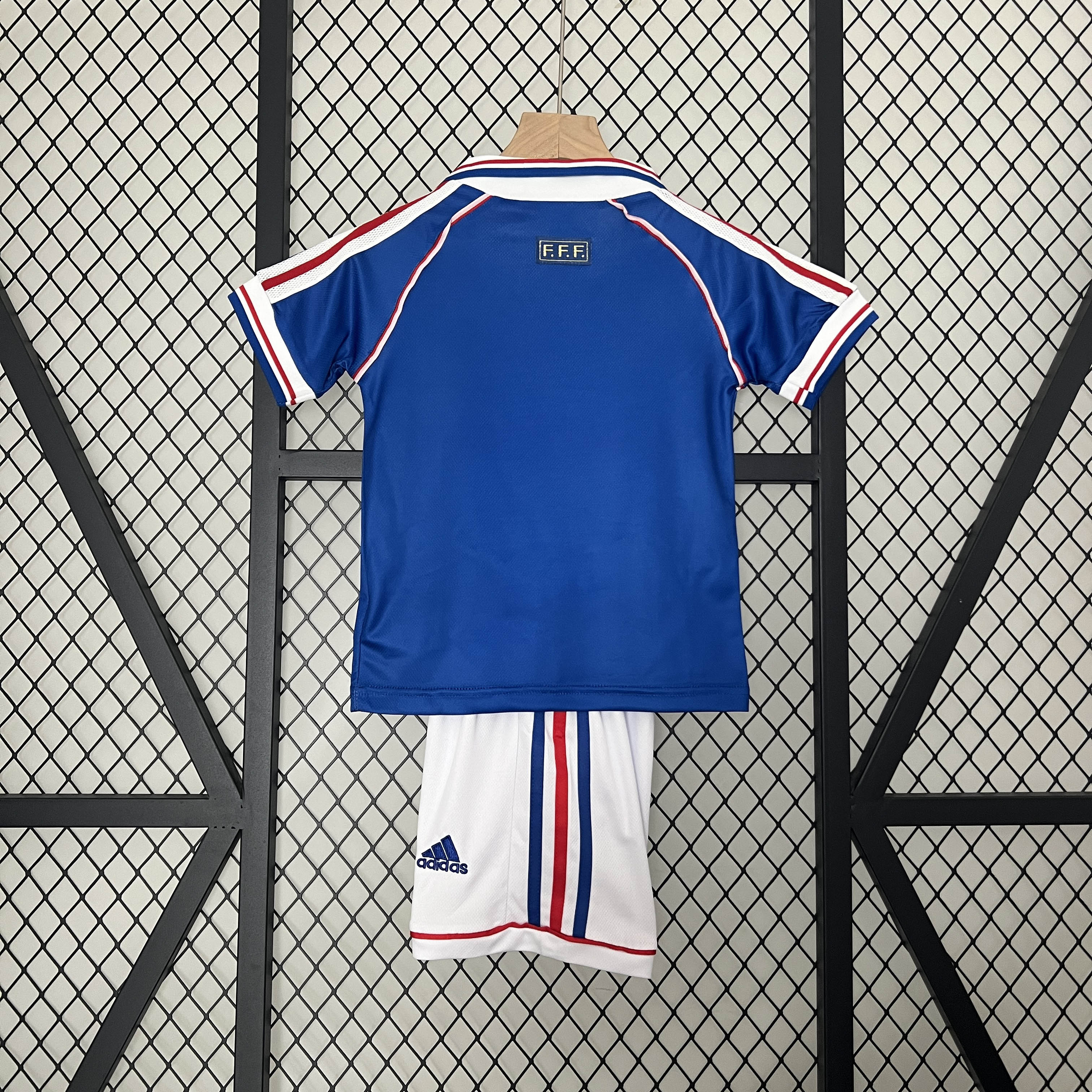 1998 Retro France Home Football Shirt Kids Size