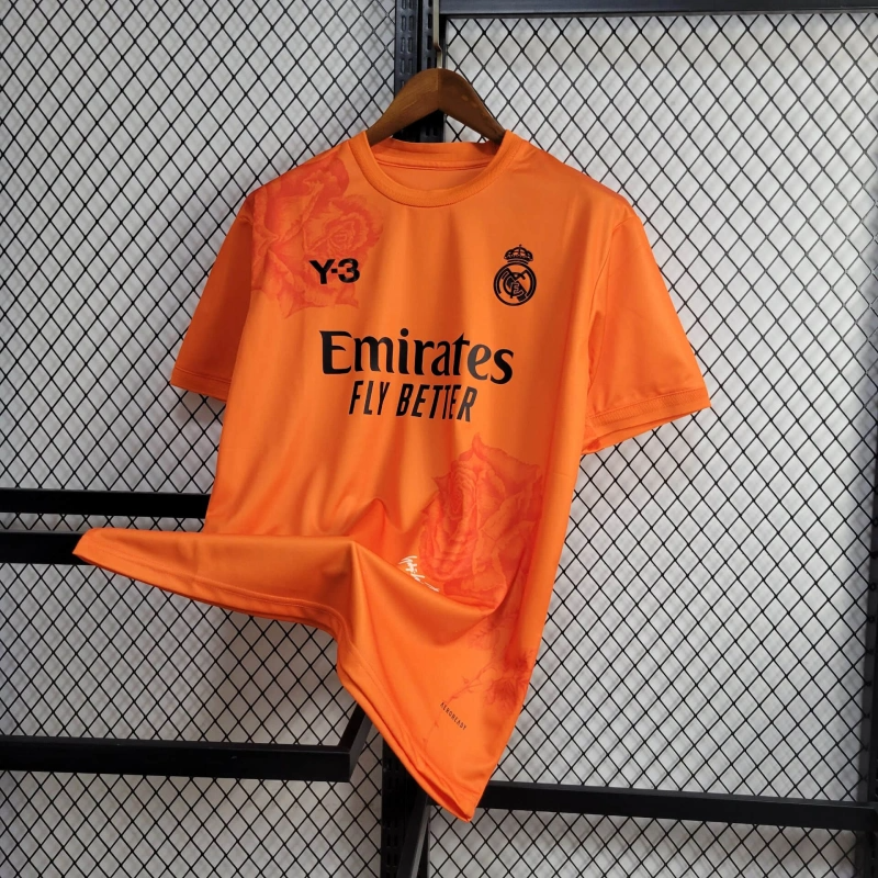 2024/2025 Real Madrid Y-3 Special Edition Orange Football Shirt