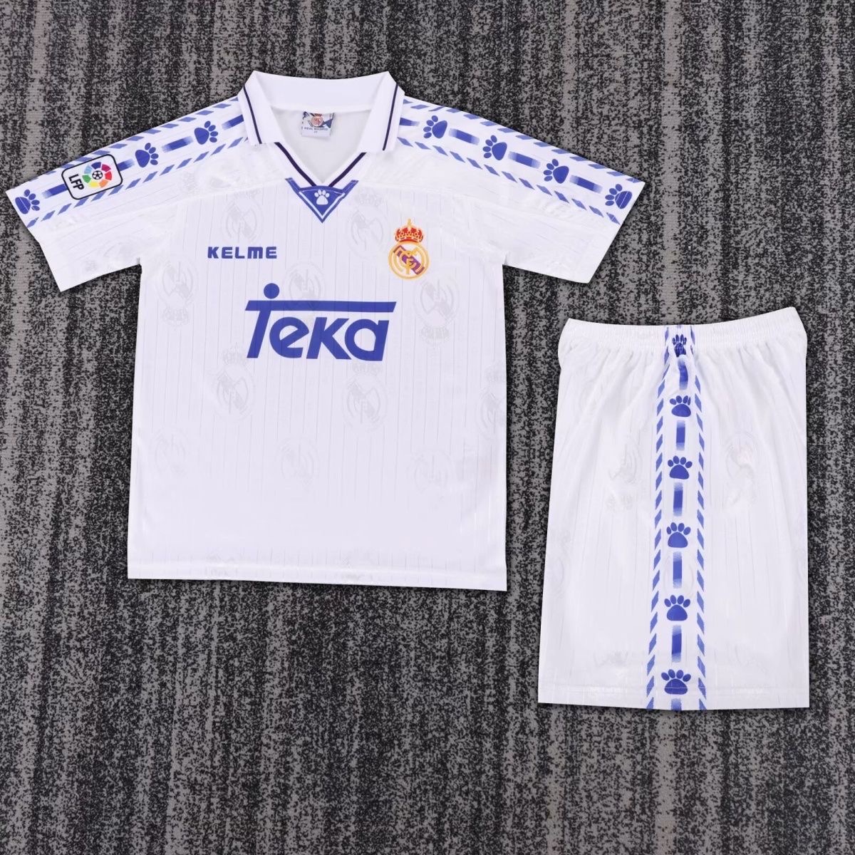 1996/1997 Retro Real Madrid HomeFootball Shirt Kids Size 1:1 Thai Quality