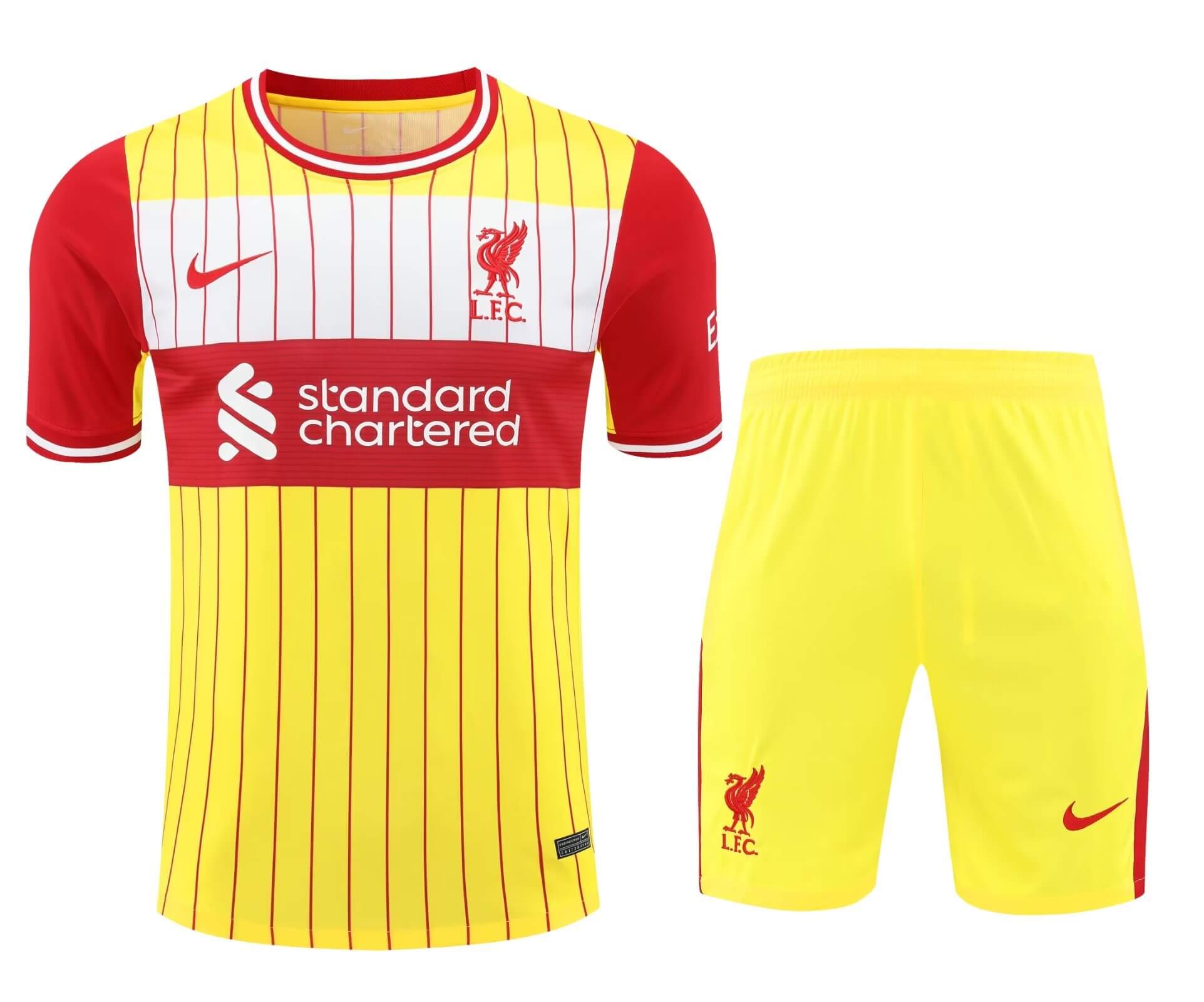 2024/2025 Liverpool Training Wear Yellow Suit Shirt