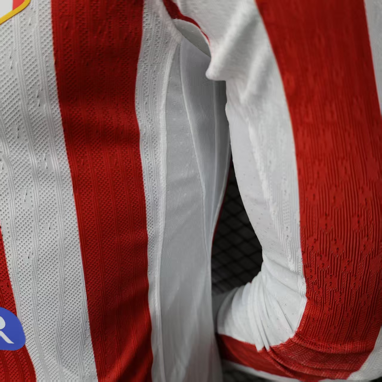 2025/2026 Player Version Long Sleeve Atletico Madrid Home Football Shirt