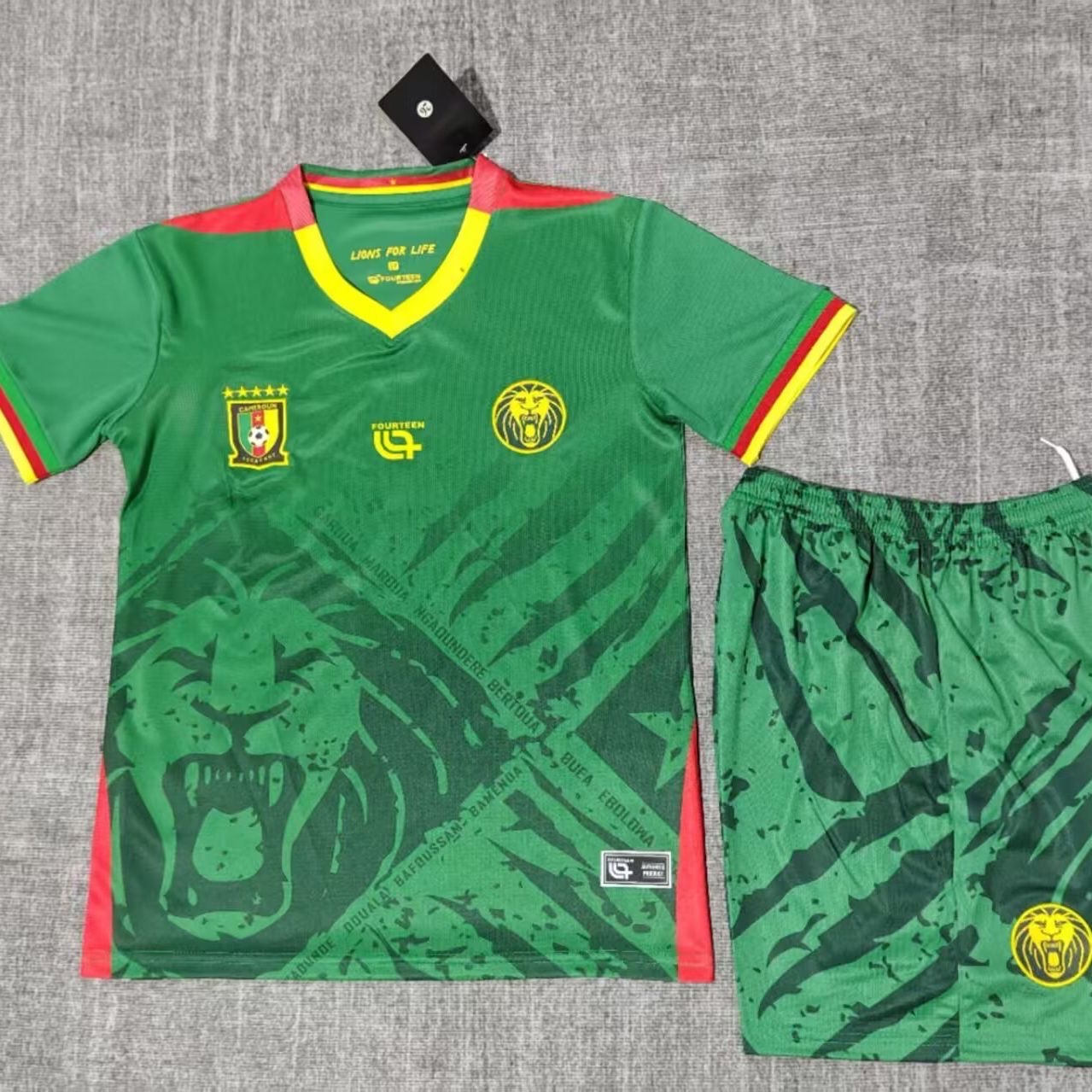 2025 Cameroon Home Football ShirtKids Size 1:1 Thai Quality