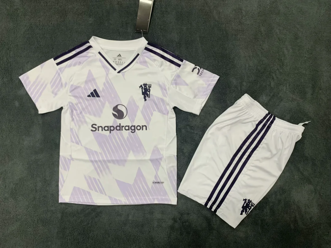 2025/2026 Manchester United AwayFootball Shirt Kids Size 1:1 Thai Quality