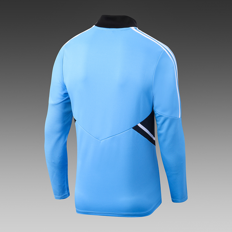 2022/2023 Feyenoord Half-Pull Training Suit Blue Football Shirt Set