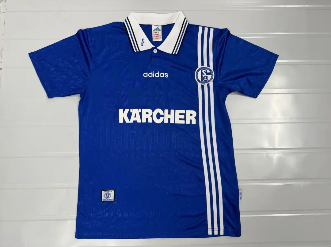 1996/1997 Retro Schalke 04 Home Football Shirt 1:1 Thai Quality