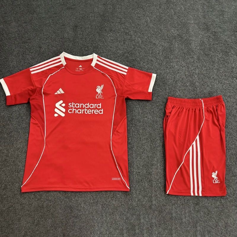 2025/2026 Liverpool Home FootballShirt Kids Size 1:1 Thai Quality