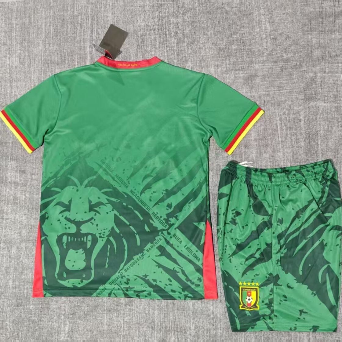 2025 Cameroon Home Football ShirtKids Size 1:1 Thai Quality