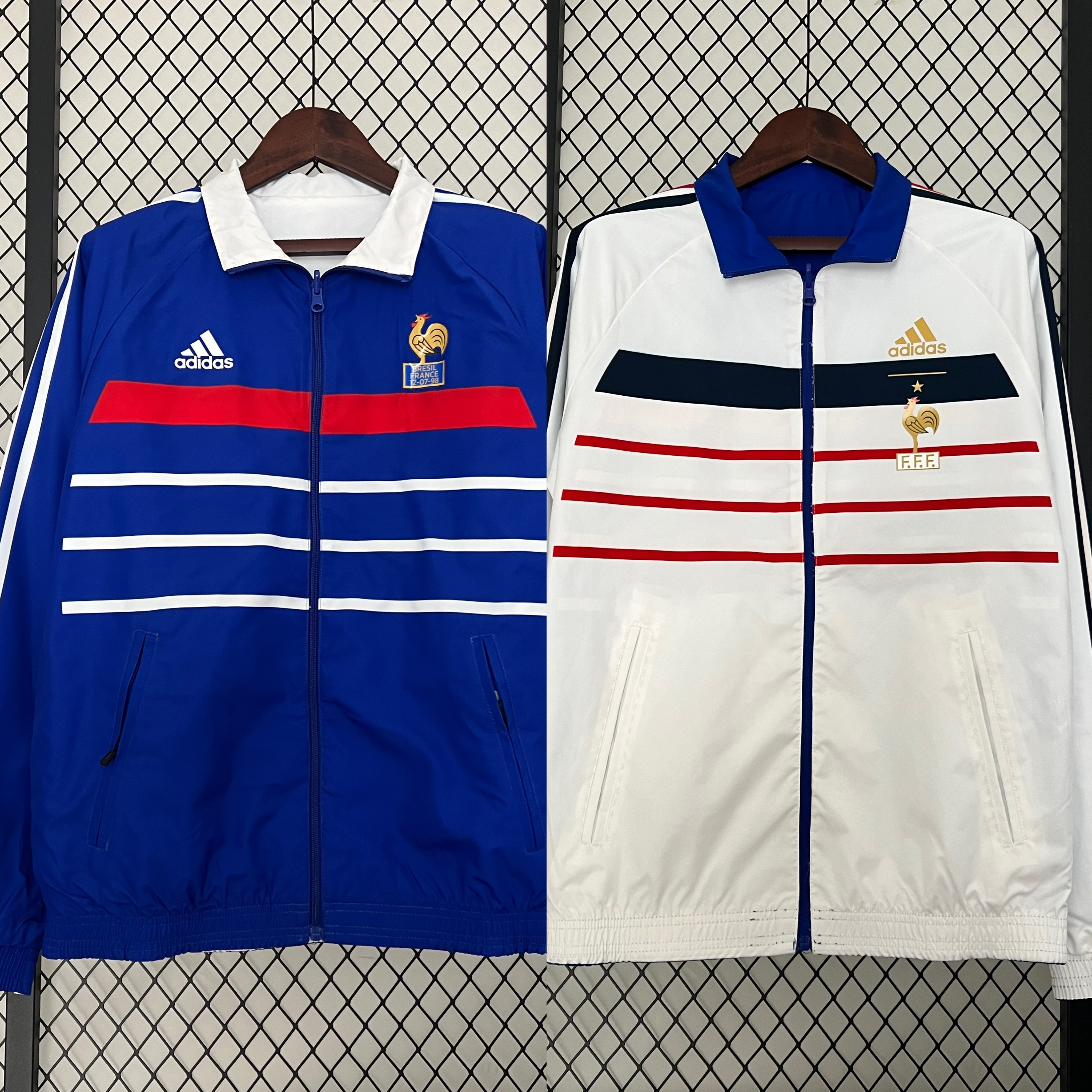 2024 France Reversible Windbreaker Football Shirt