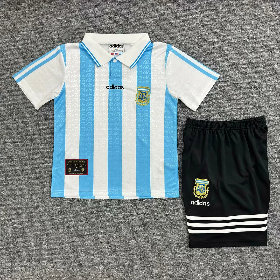 1994 Retro Argentina Home FootballShirt Kids Size 1:1 Thai Quality
