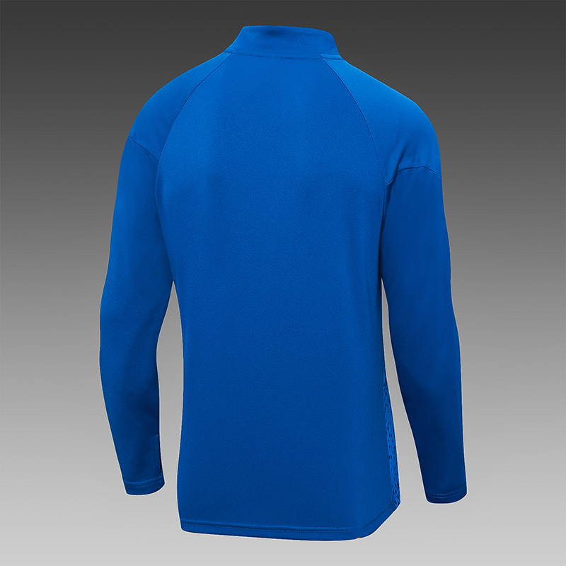 2023/2024 Olympique Marseille Half-Pull Training Suit Blue Football Shirt Set