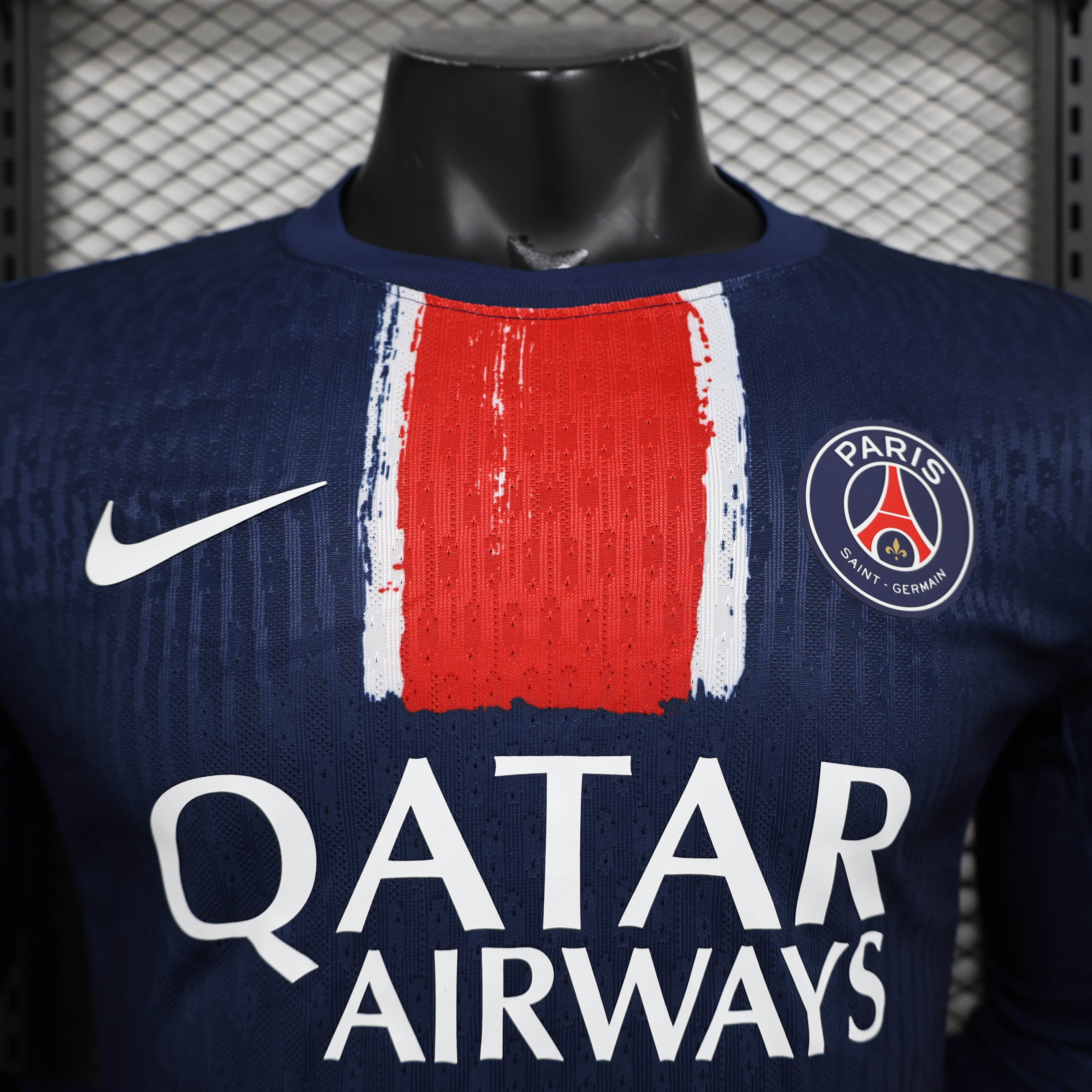 2024/2025 Player Version Long Sleeve Paris Saint-Germain Home Football Shirt