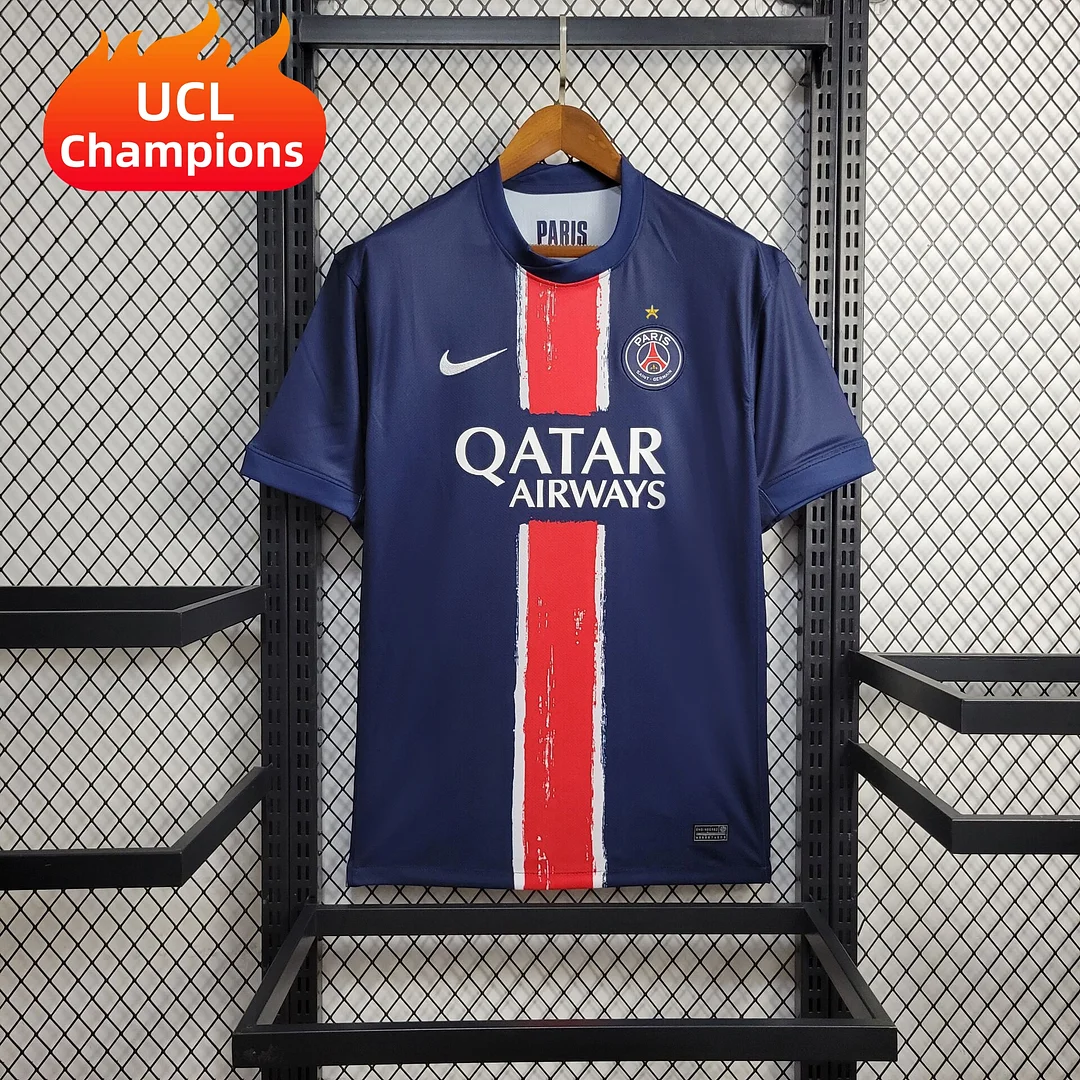 2024/2025 Paris Saint-Germain Home UCL Champions Football Shirt 1:1 Thai Quality