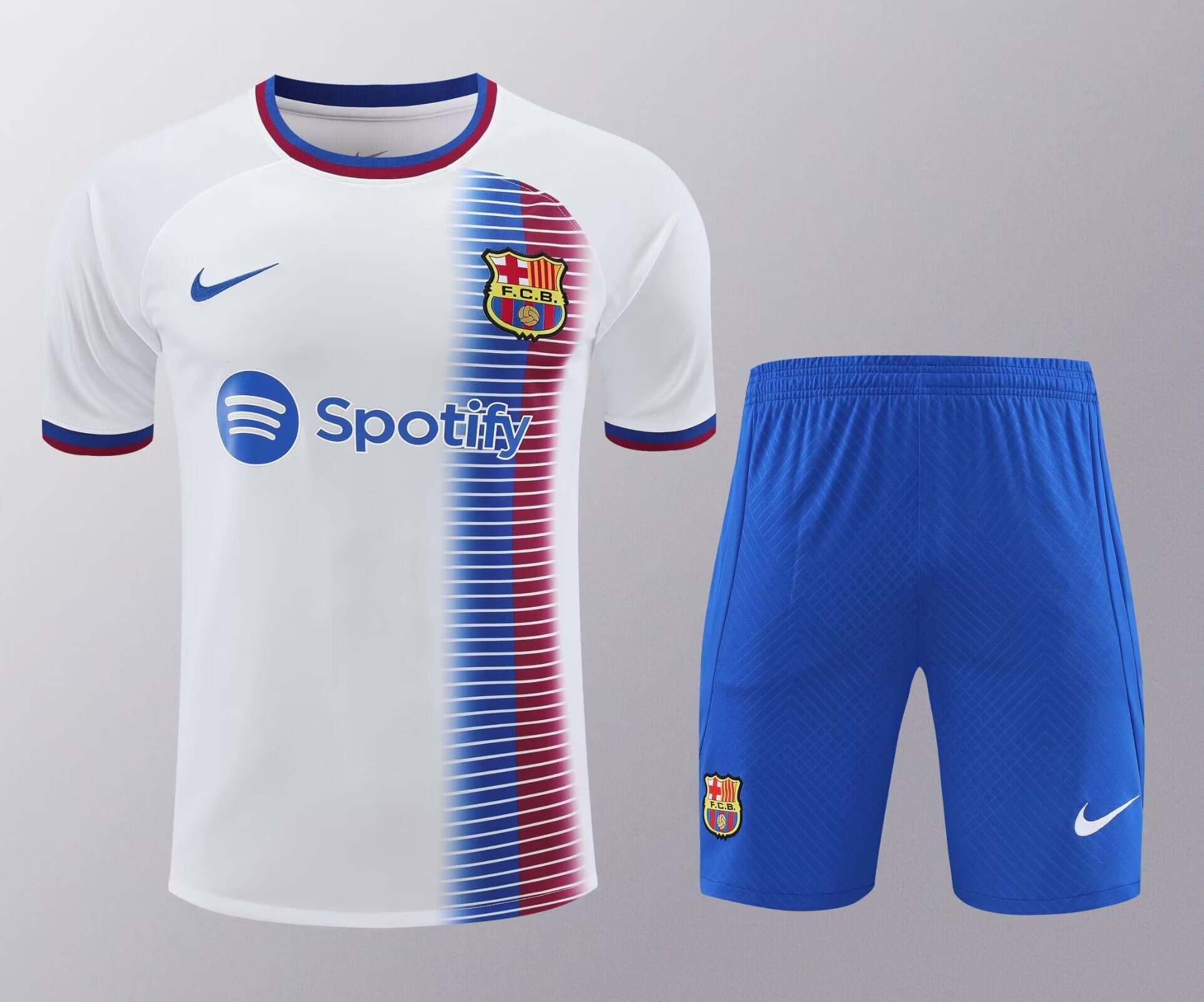 2024/2025 Barcelona Training Wear White Suit Shirt