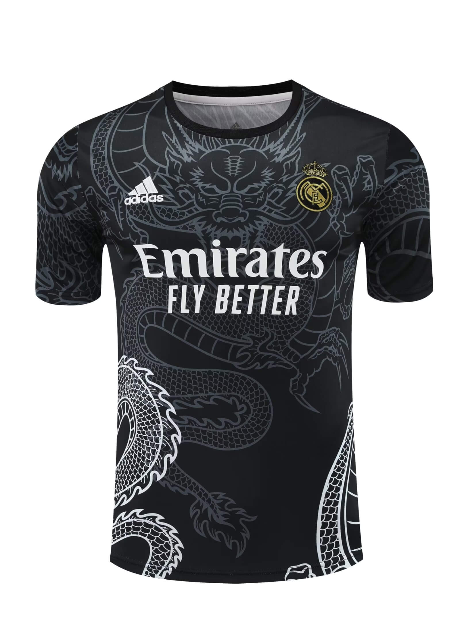 2024/2025 Real Madrid Training Wear Black Suit Shirt