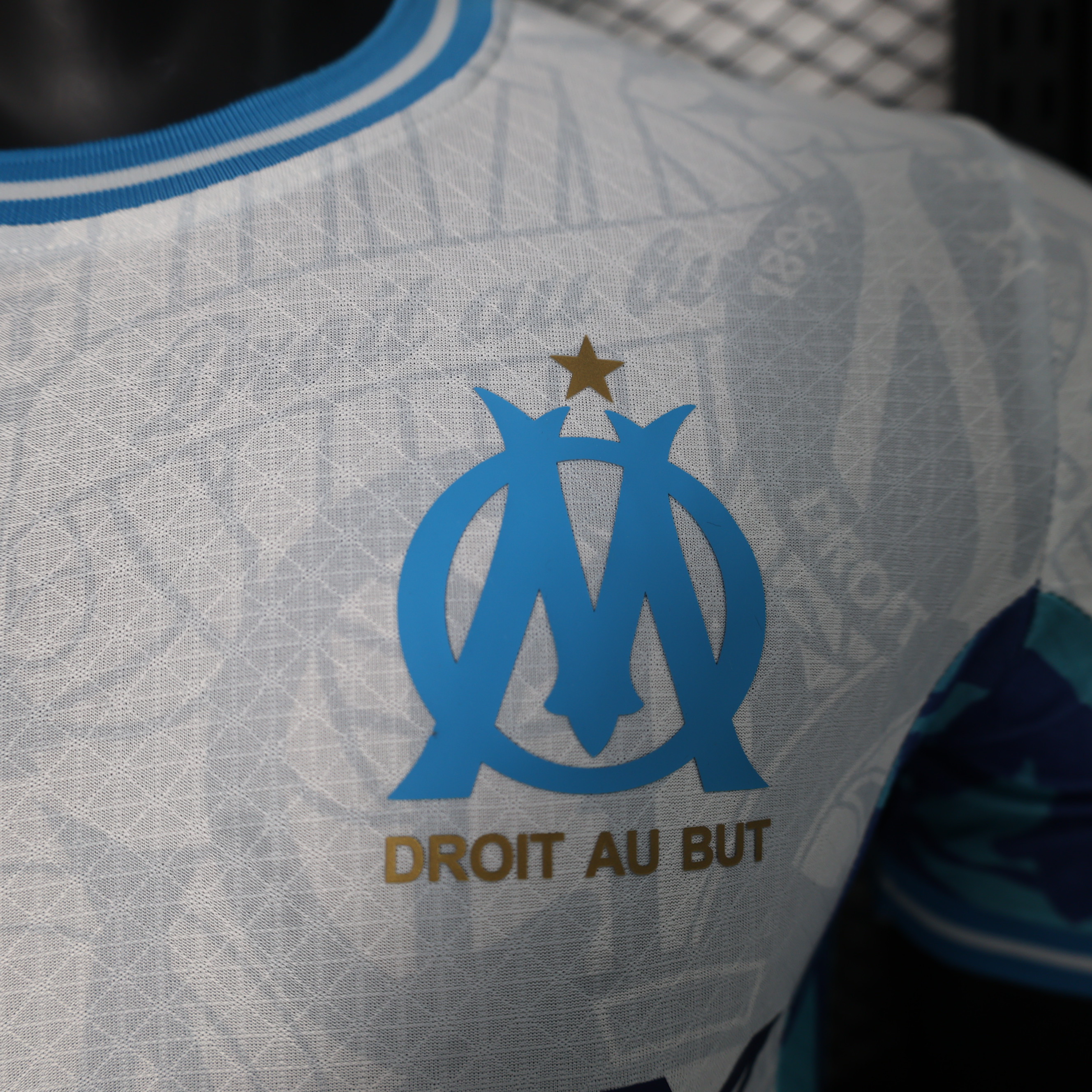2024/2025 Player Version Olympique Marseille Home Football Shirt