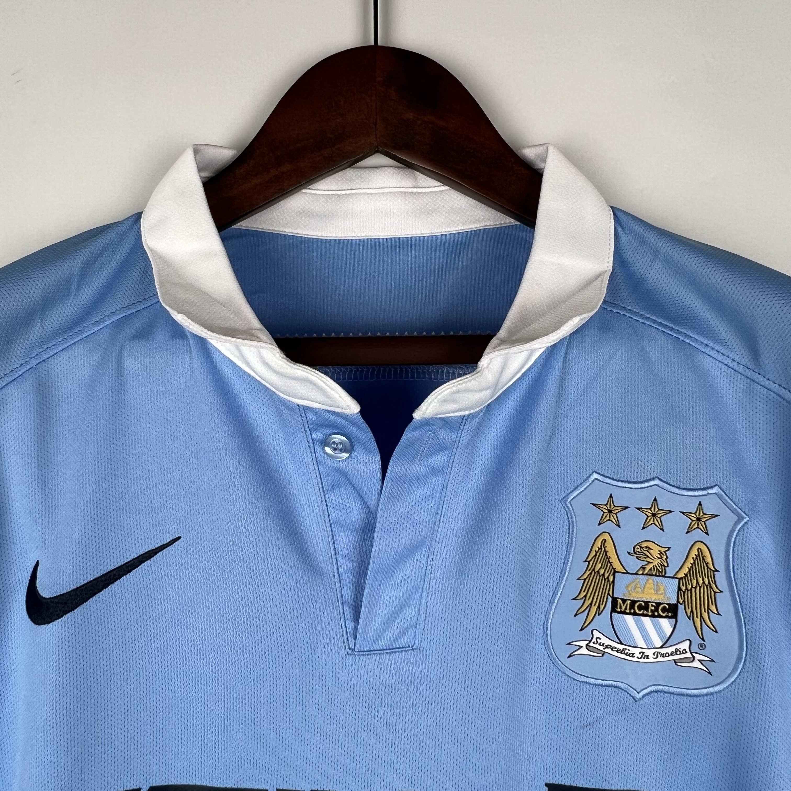 2015/2016 Retro Manchester City Home Football shirt 1:1 Thai Quality
