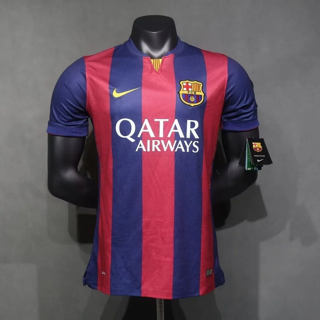 2014/2015 Retro Player Version Barcelona Home Football Shirt