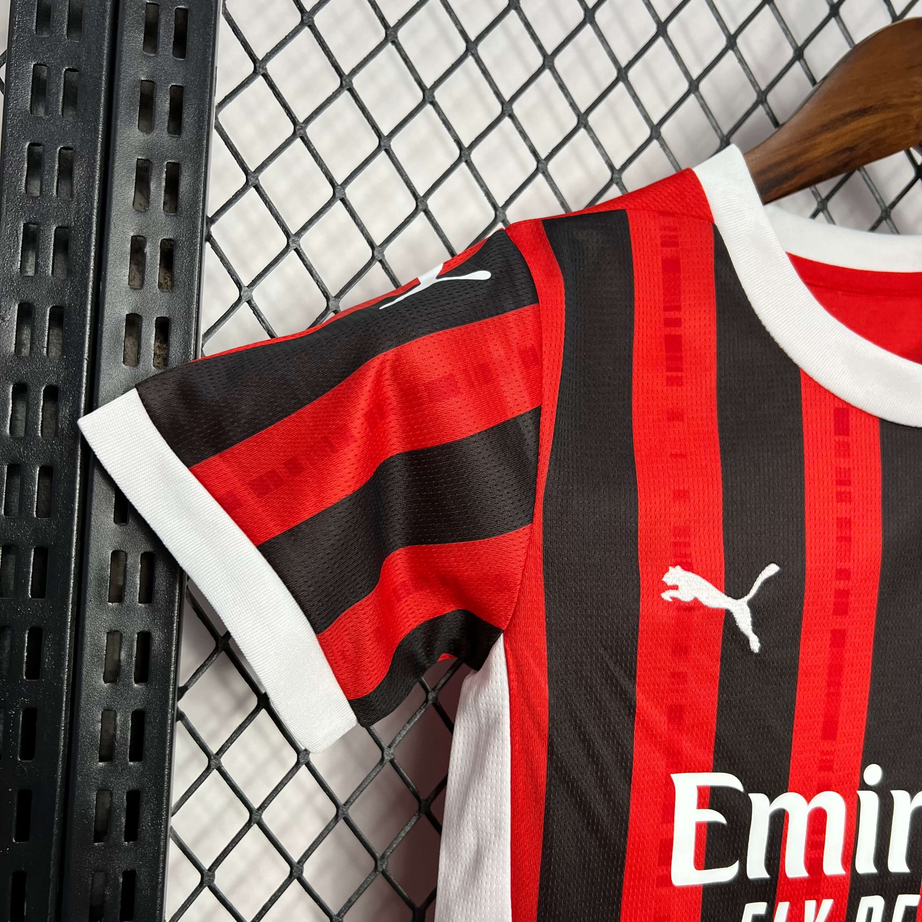 2024/2025 AC Milan Home Football Shirt Kids Size