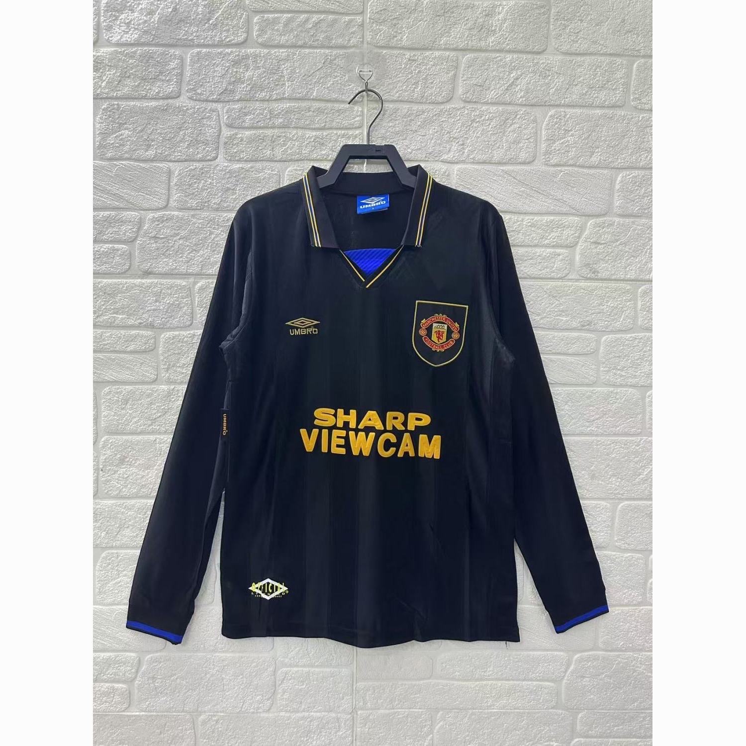 1993/1994 Retro Long Sleeve Manchester United Away Football Shirt