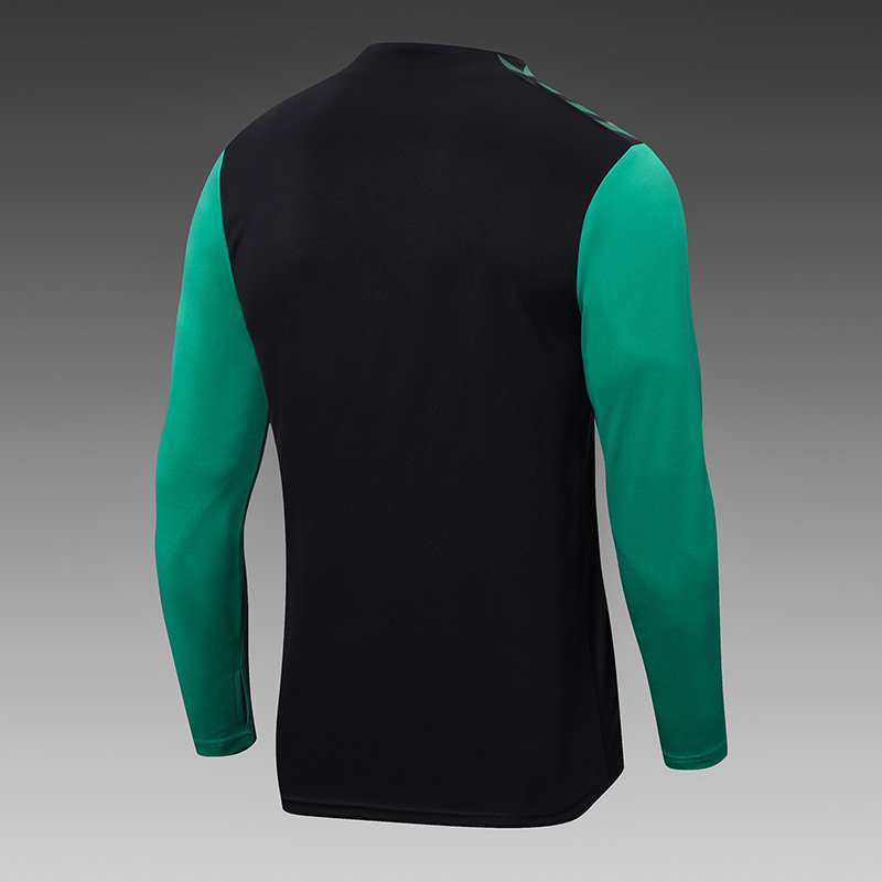 2023/2024 Real Betis Half-Pull Training Suit Black Football Shirt Set