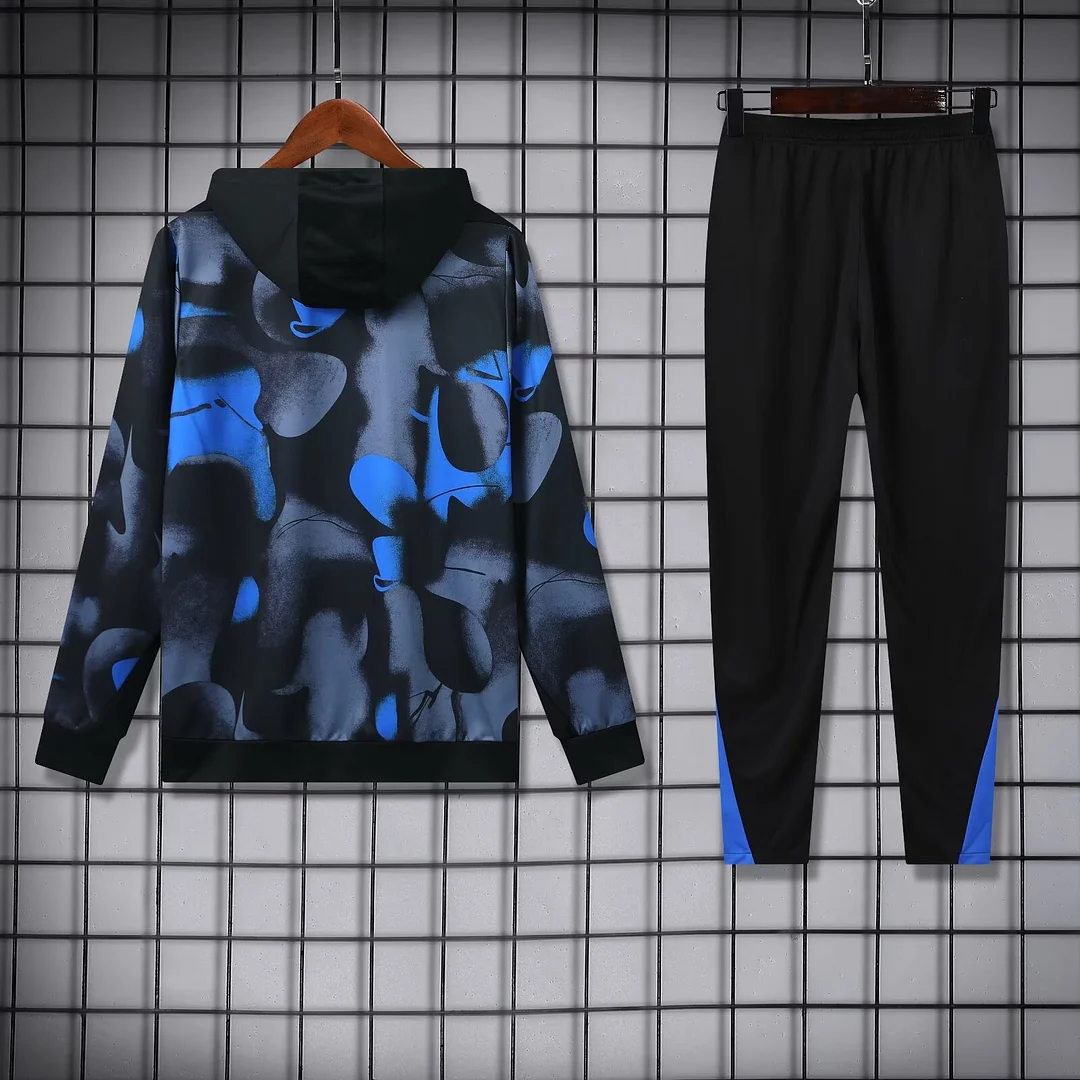 2024/2025 Inter Milan Hooded Long Sleeves Training Suit Football Shirt