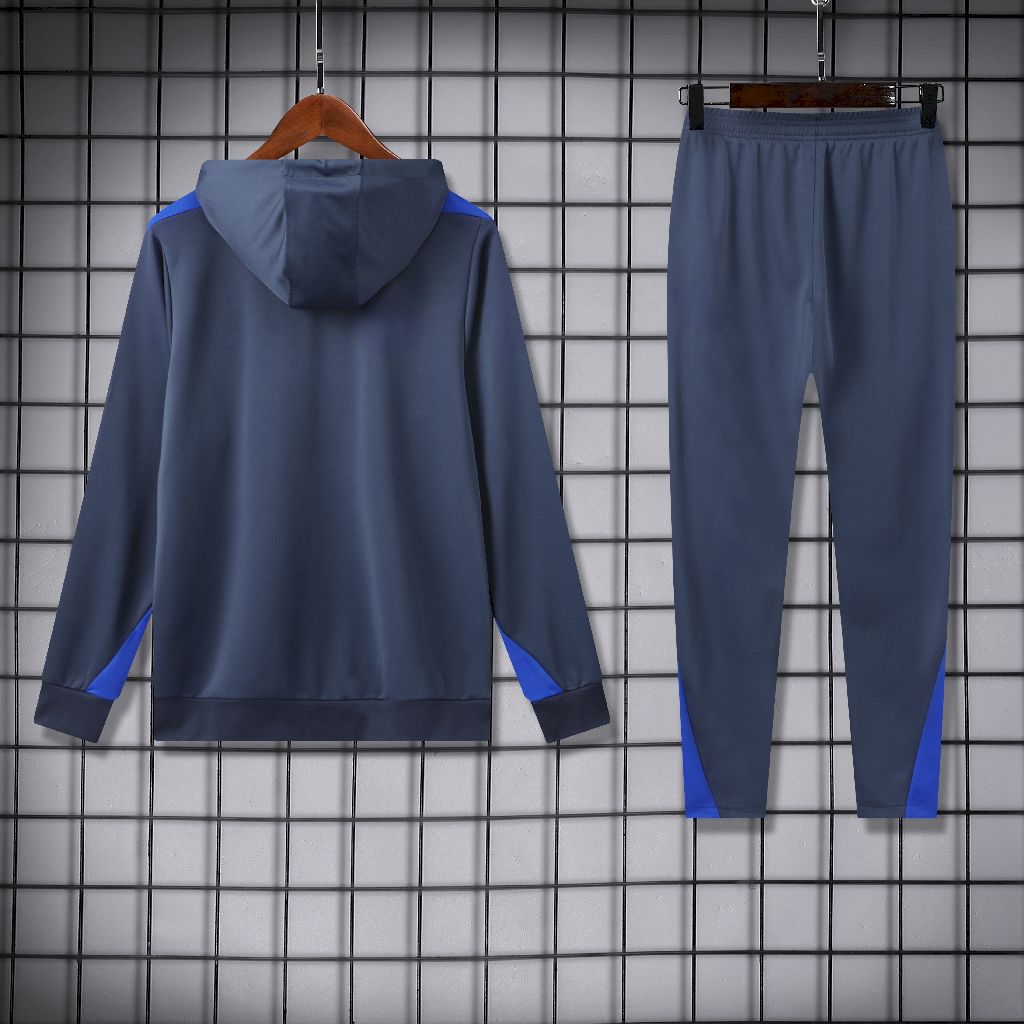 2024/2025 Inter Milan Hooded Long Sleeves Training Suit Football Shirt