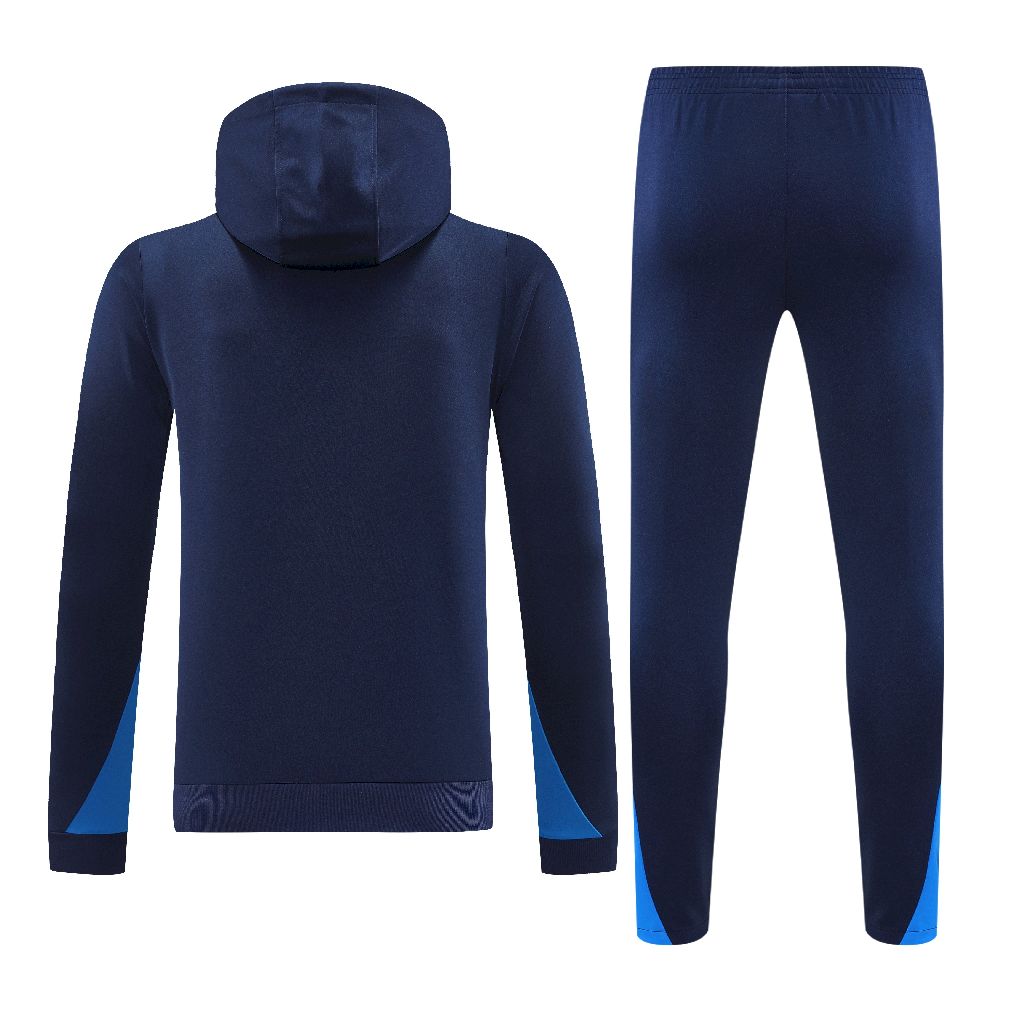2024/2025 Chelsea Hooded Long Sleeves Training Suit Royal Blue Football Shirt