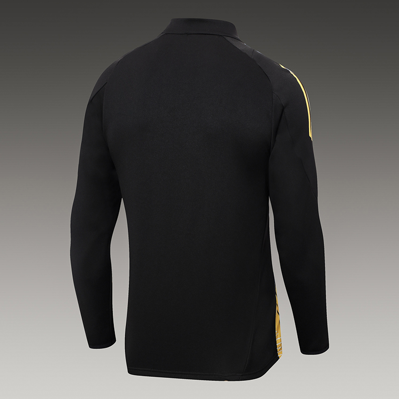 2024/2025 Real Madrid Half-Pull Training Wear Black Football Shirt