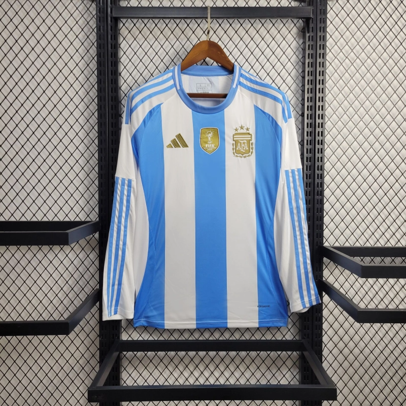 2024 Long Sleeve Argentina Home Football Shirt