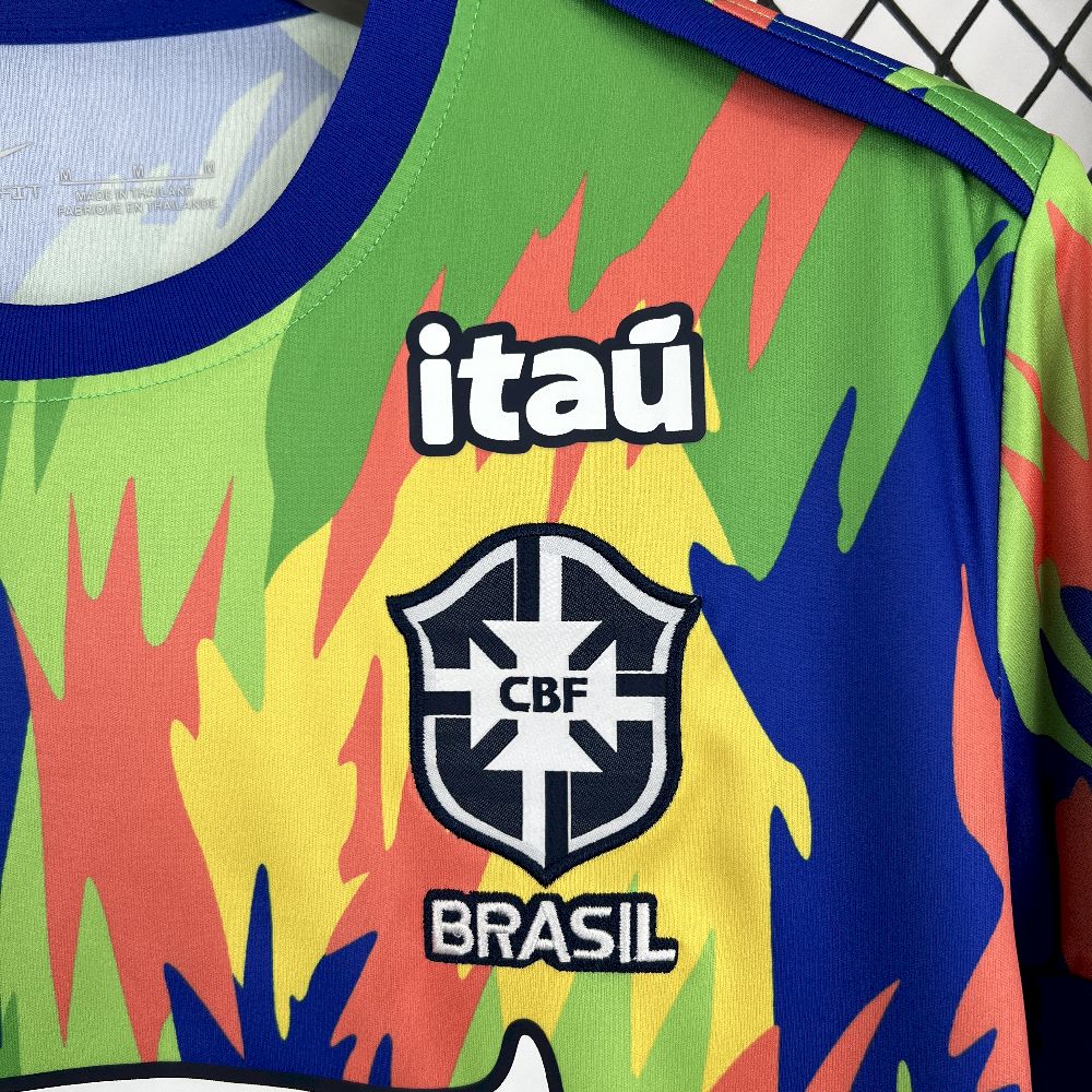 2025 Brazil Pre-match Football Shirt 1:1Thai Quality