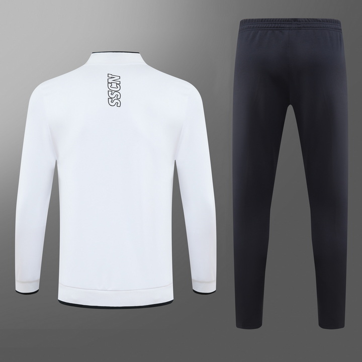 2023/2024 Napoli Long Zipped Jacket White Football Shirt Set