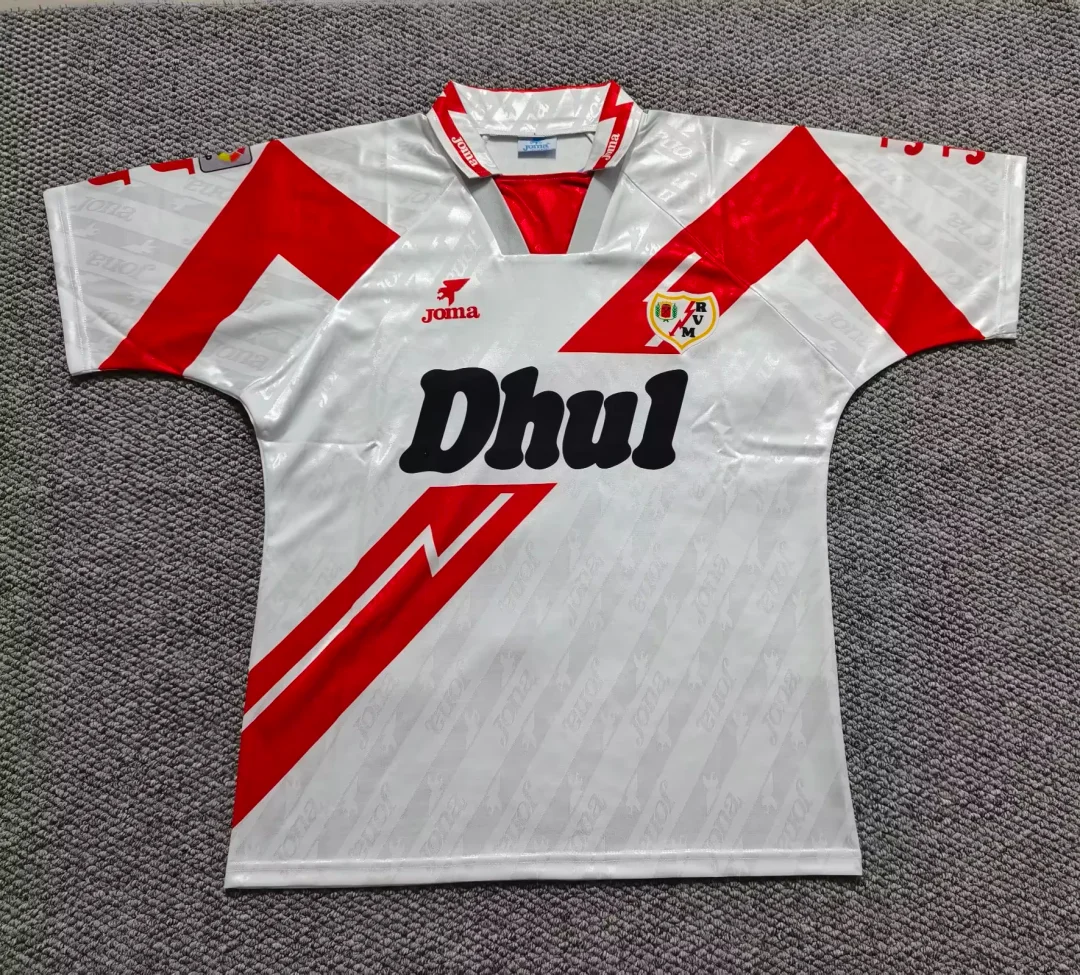 1994/1995 Retro Rayo Vallecano HomeFootball Shirt 1:1 Thai Quality