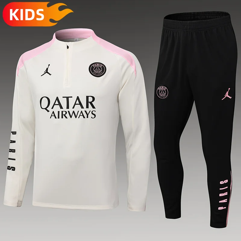 2024/2025 Paris Saint-Germain Half-Pull Training Wear Football Shirt Kids Size