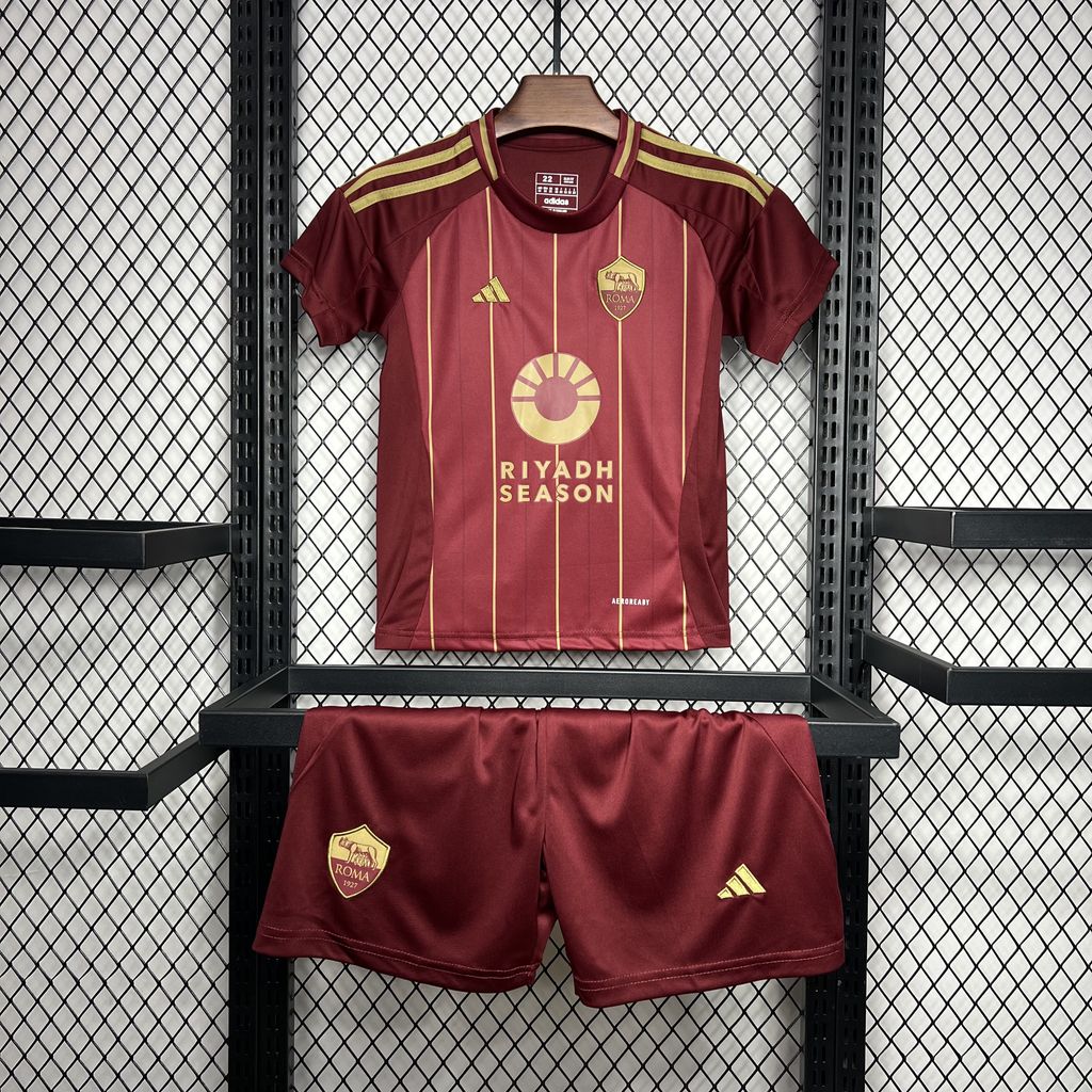 2024/2025 AS Roma Home Football Shirt Kids Size