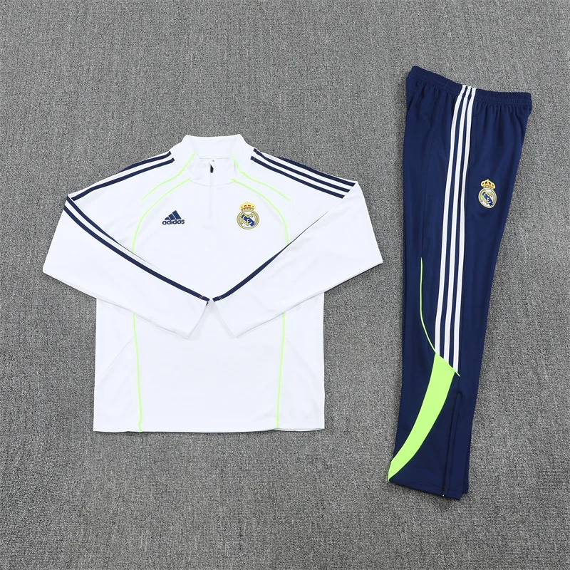 2025/2026 Real Madrid Half-Pull Training Wear Football Shirt Kids Size