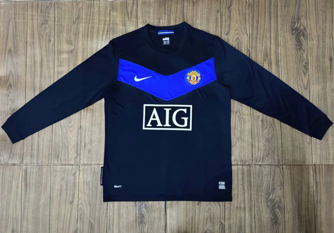 2009/2010 Retro Long Sleeve Manchester United Away Football Shirt