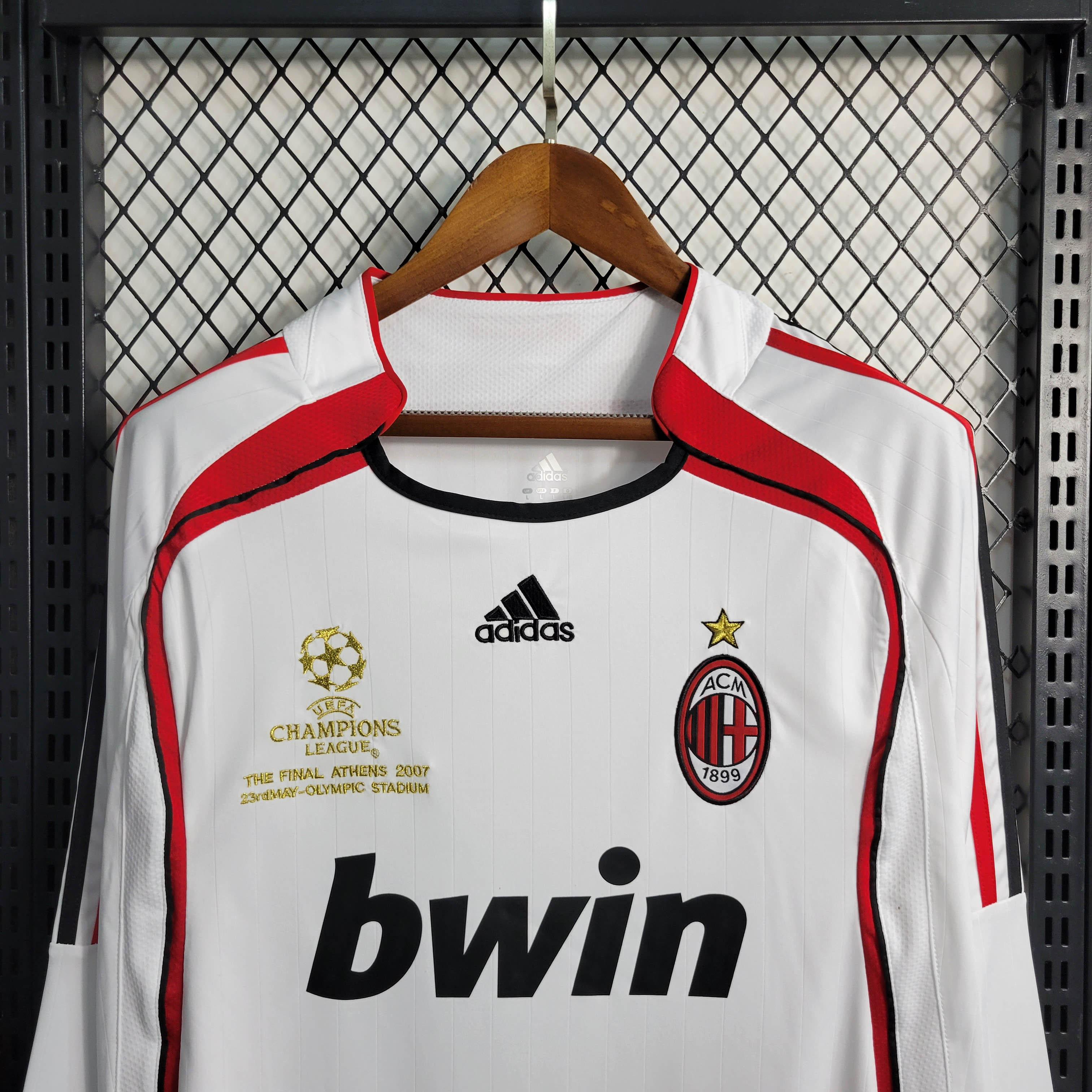 2006/2007 Retro Long Sleeve AC Milan Away Football Shirt