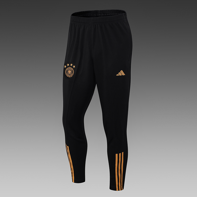 2023 Germany Half-Pull Training Suit Black Football Shirt Set