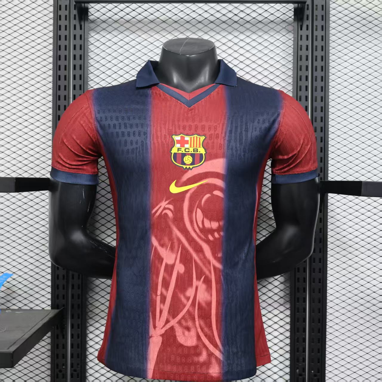 2025/2026 Player Version Barcelona xCactusJack Skeleton Remake Football shirt