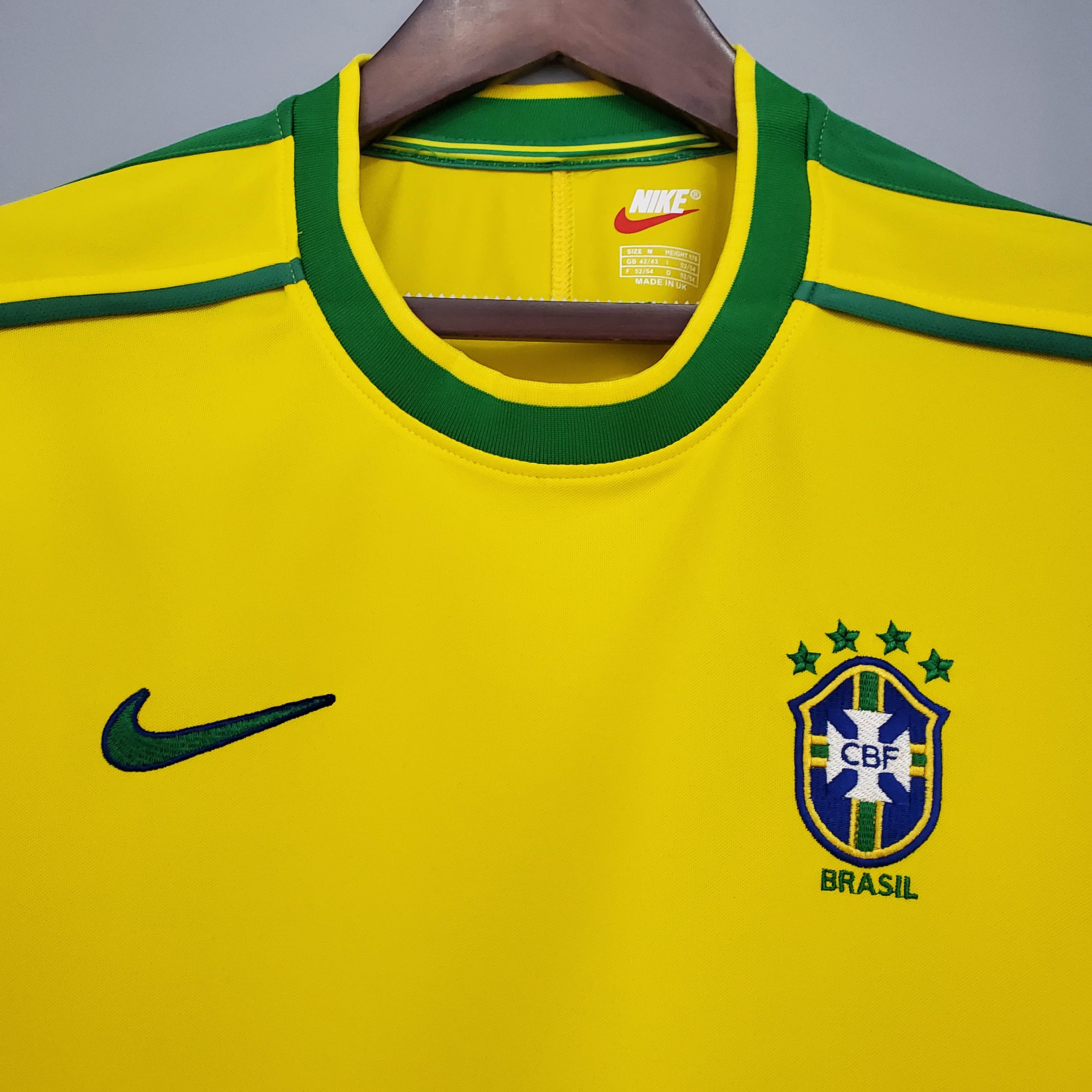 1998 Retro Brazil Home Football Shirt
