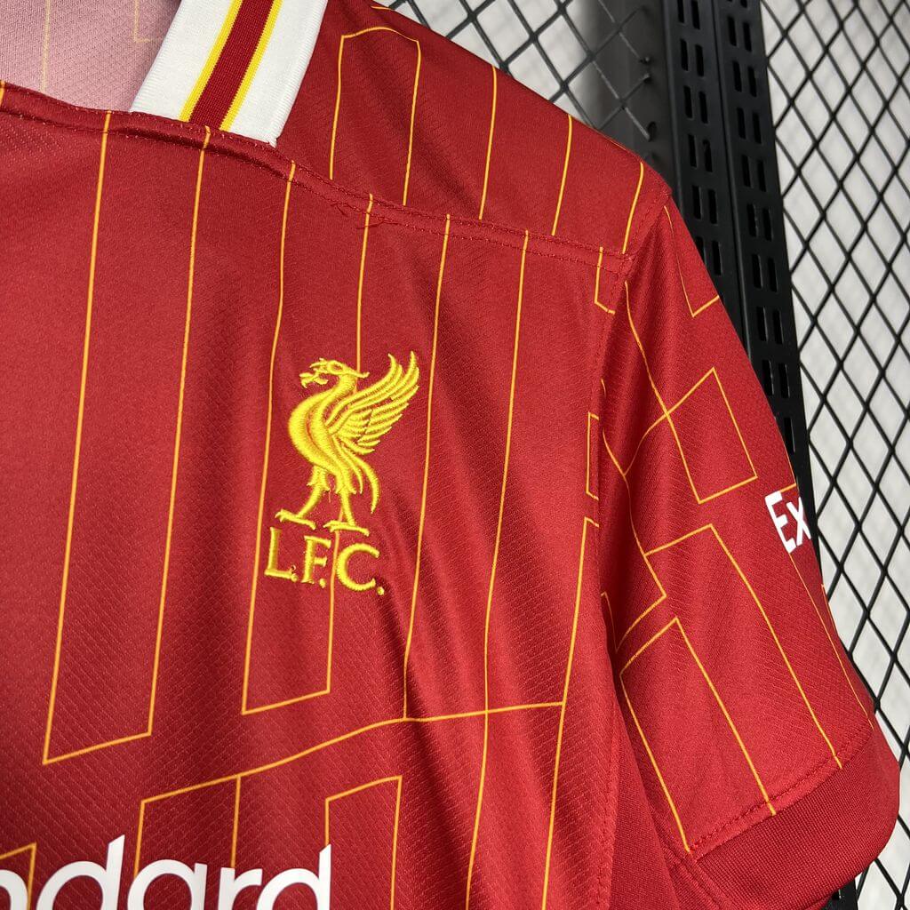 [CHAMPIONS】2024/2025 Liverpool Home Gold Custom Football Shirt