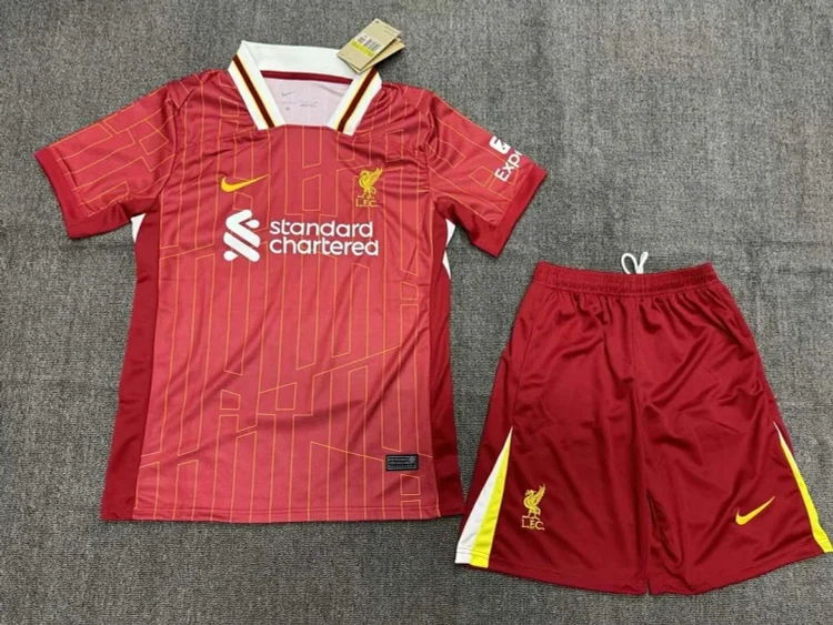 2024/2025 Liverpool Home Football Shirt Kids Size