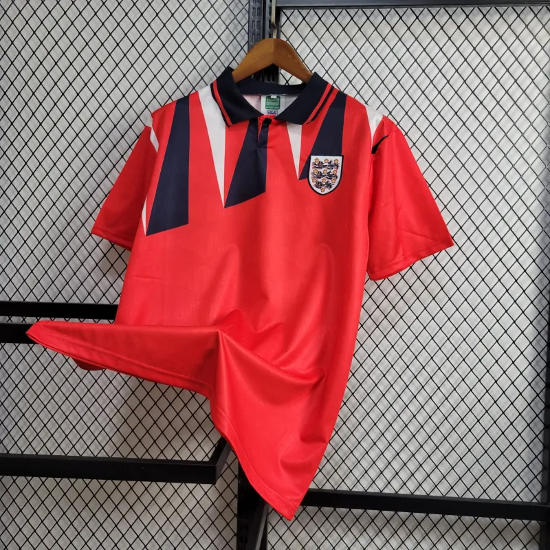 1992 Retro England Away Football Shirt
