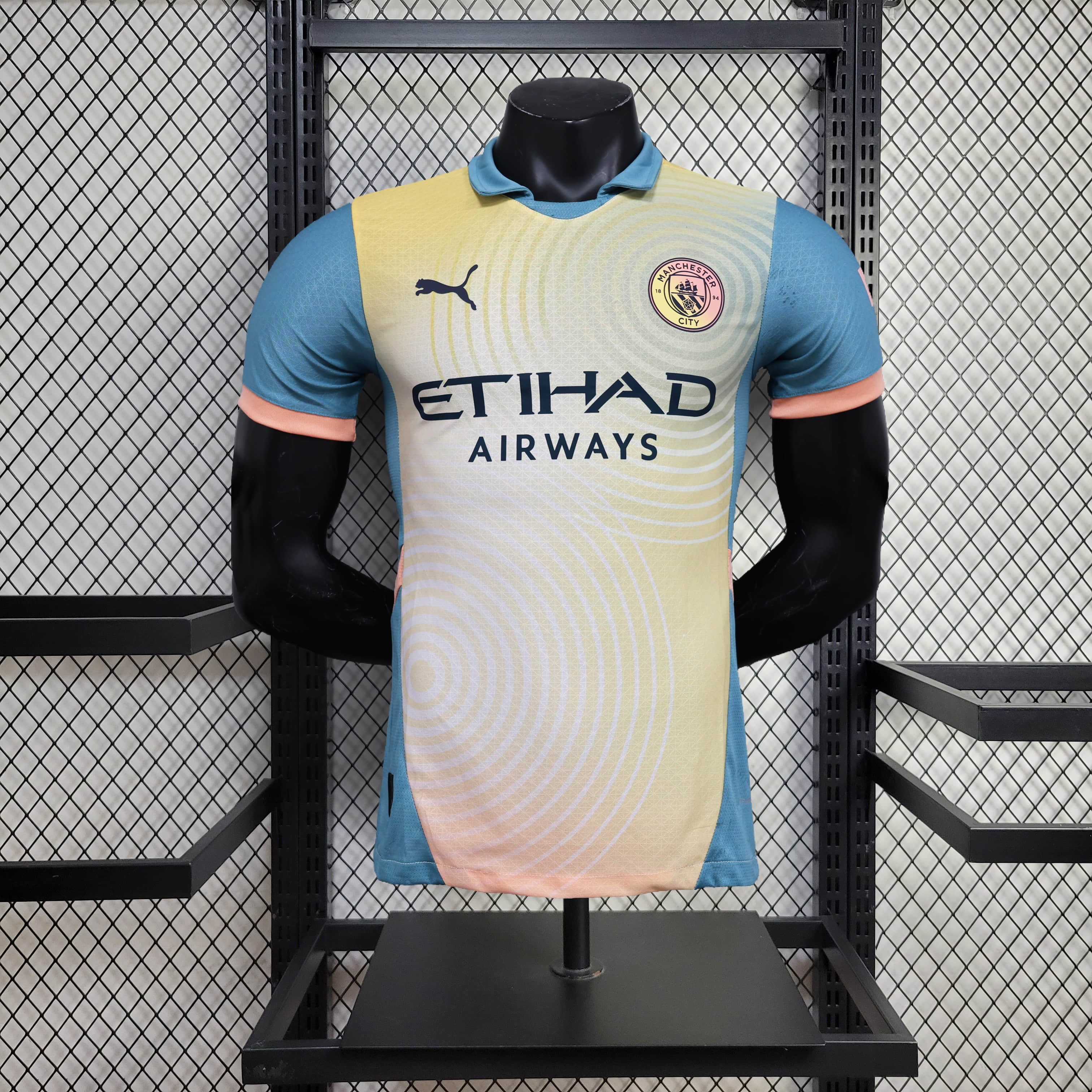 2024/2025 Player Version Manchester City Fourth Away Football Shirt