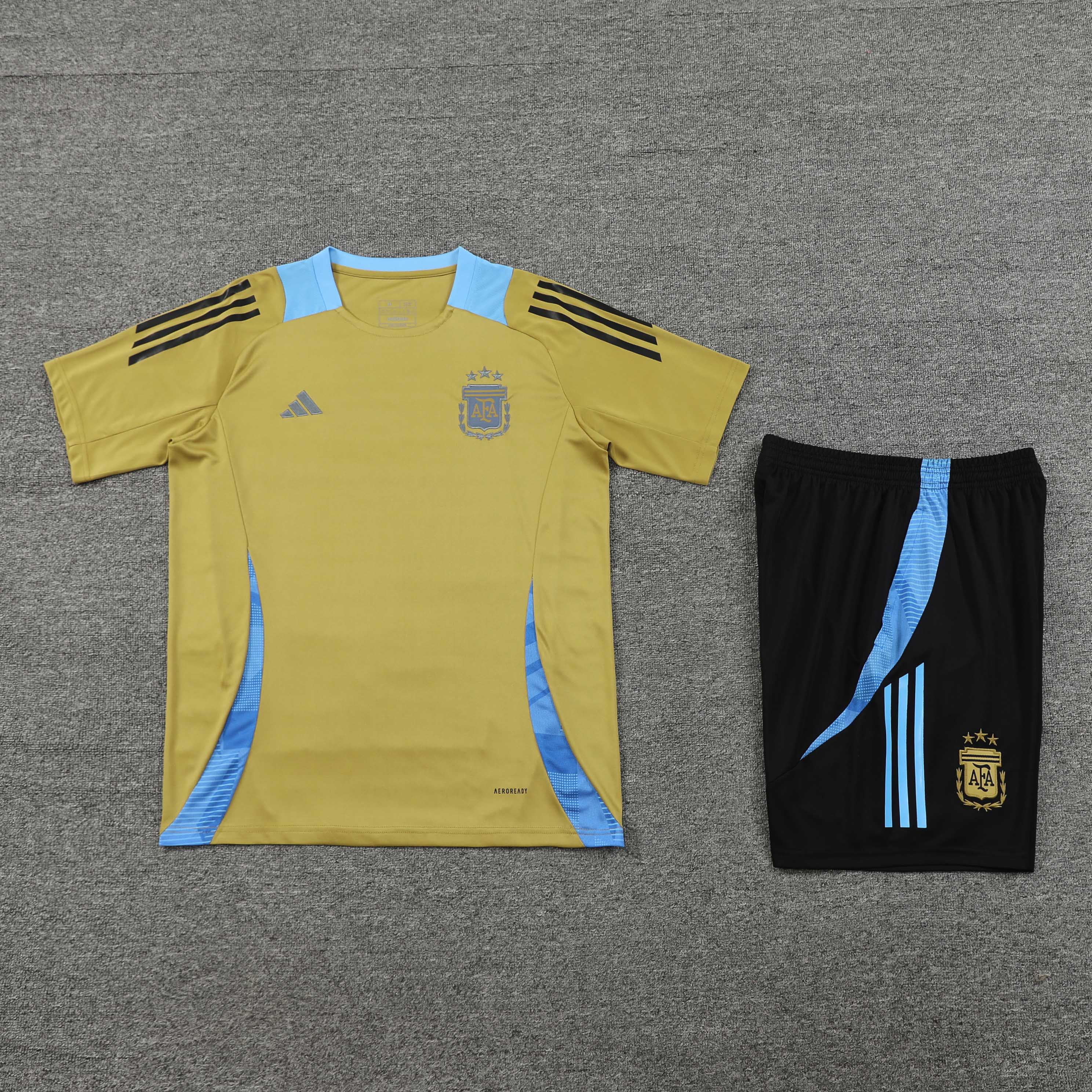 2024/2025 Argentina Training Wear Gold Suit Shirt