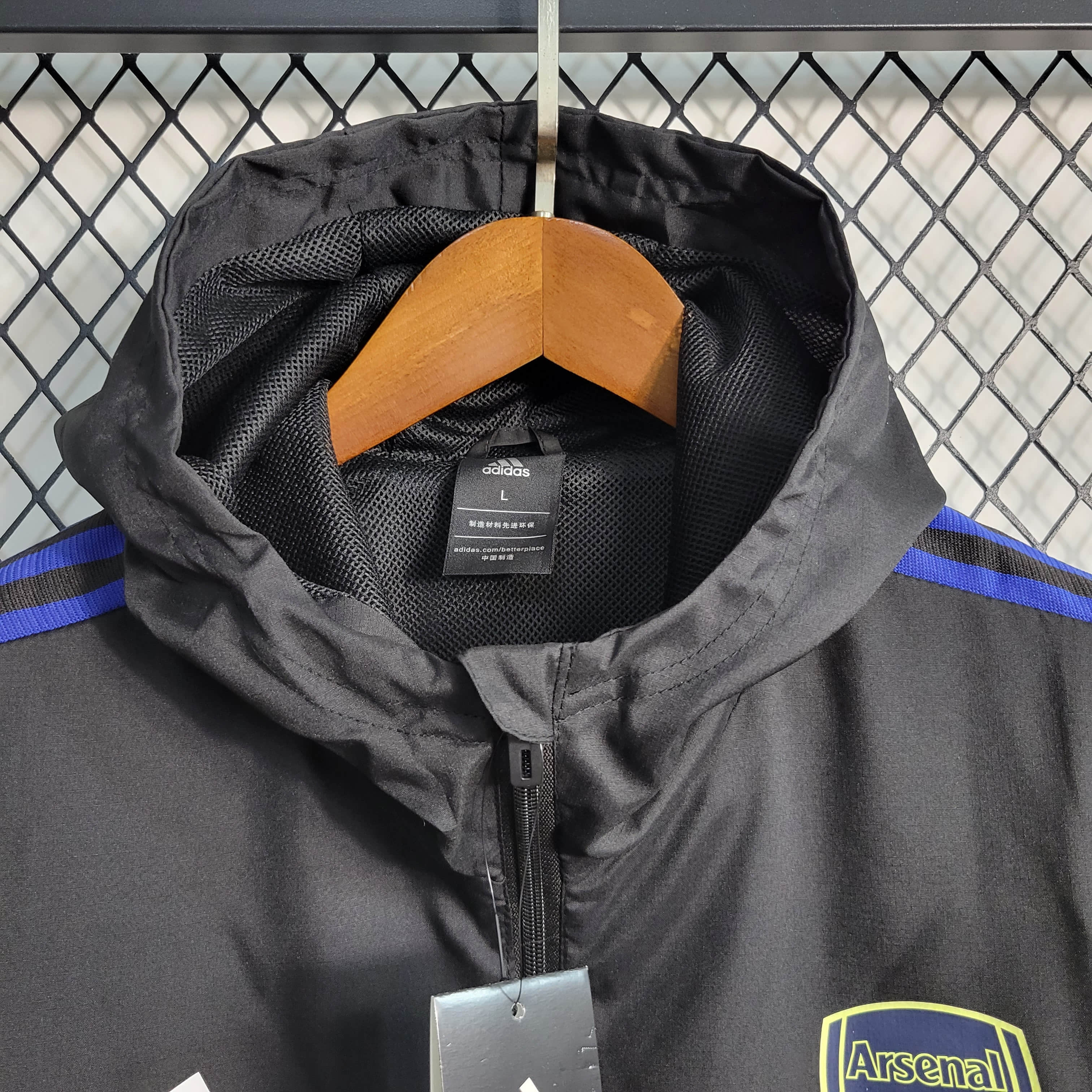 2023/2024 Arsenal Windbreaker Black Football Shirt