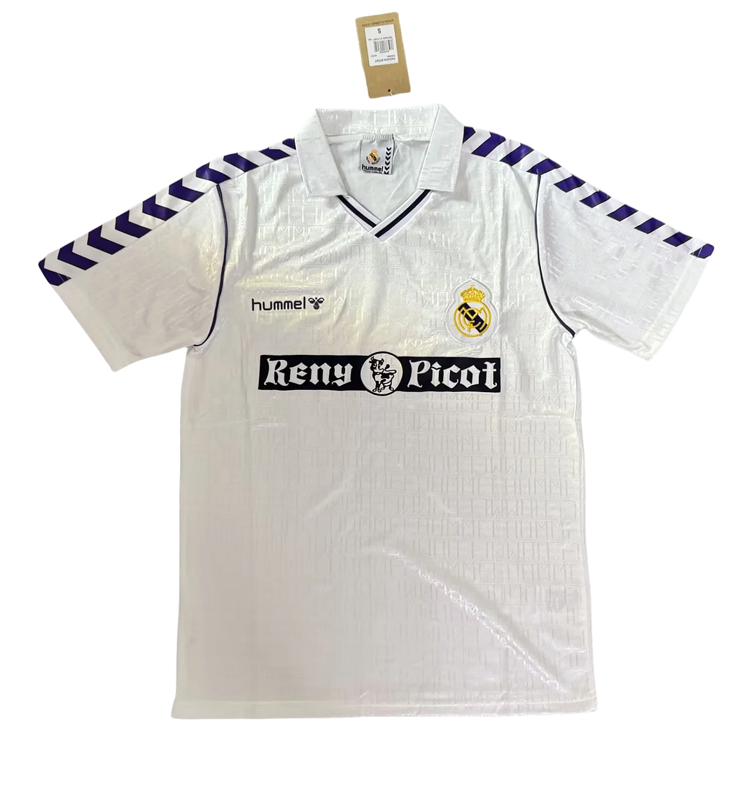 1989/1990 Retro Real Madrid Home Football Shirt 1:1 Thai Quality