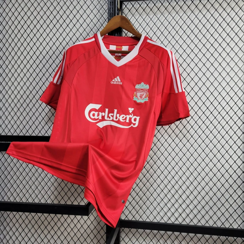 2008/2009  Retro Liverpool Champions League Home Football Shirt